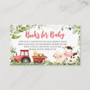 Red Barnyard Farm Baby Shooting Books for Baby Begleitkarte