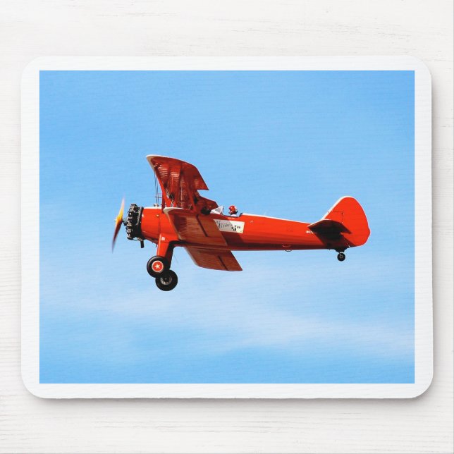 Red Baron Bi Flugzeug Mousepad (Vorne)