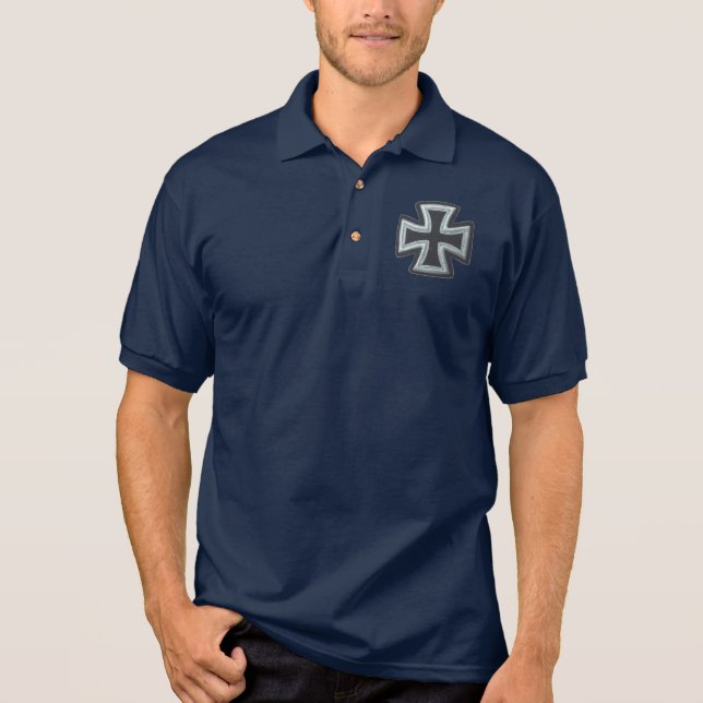 Red Baron - Luftwaffe Fokker Dr1 Polo Shirt (Vorderseite)