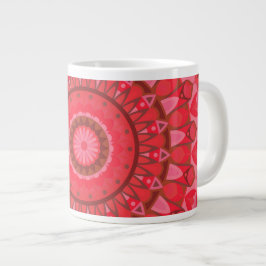 Red Base Mandala Jumbo-Tasse