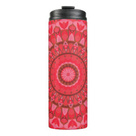 Red Base Mandala Thermosbecher