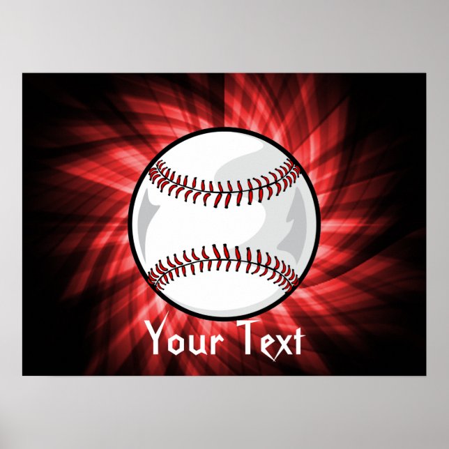 Red Baseball Poster (Vorne)
