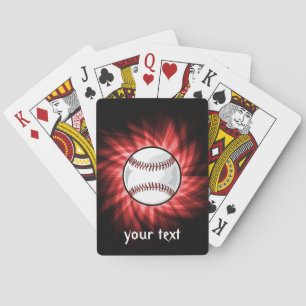 Red Baseball Spielkarten