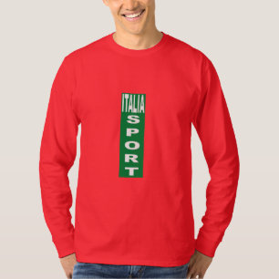 Red Basic T-Shirt tief ITALIA SPORT