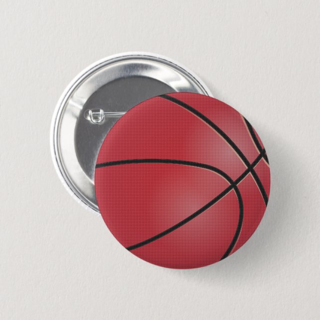 Red Basketball Button (Vorne & Hinten)