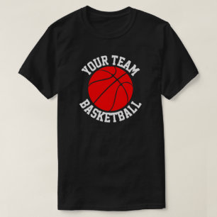 Red Basketball Team, Player & Jersey Nummer Sports T-Shirt
