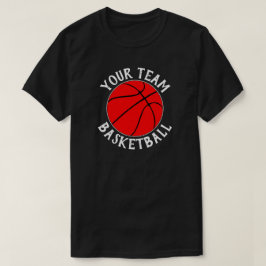 Red Basketball Team, Spielername und Jersey Nummer T-Shirt