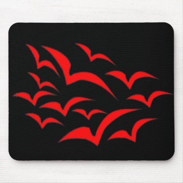 Red Bat Cloud Kids Mousepad (Vorne)
