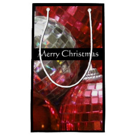 Red Baubles Frohe Weihnachts kleine schwarz Kleine Geschenktüte