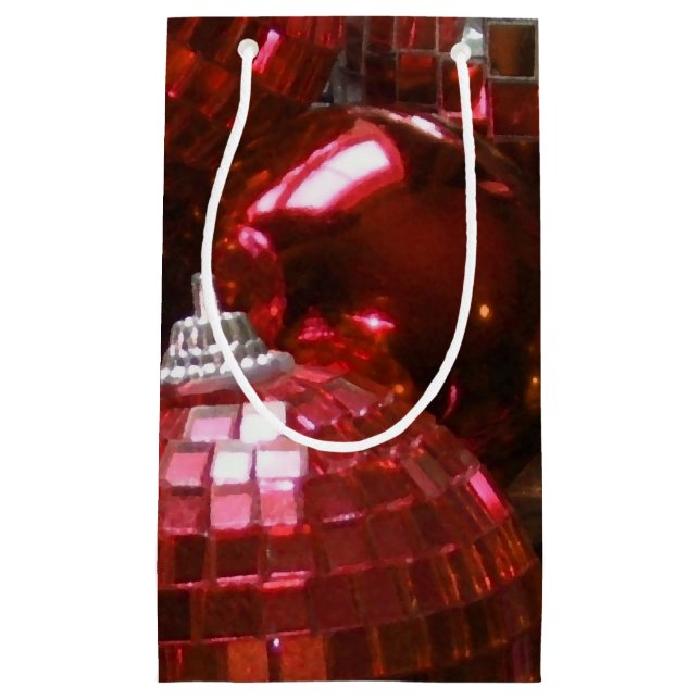 Red Baubles Geschenktasche Kleine Geschenktüte (Vorderseite)