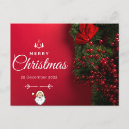 Red Beauty und Minimalistische Weihnachtskarte Postkarte