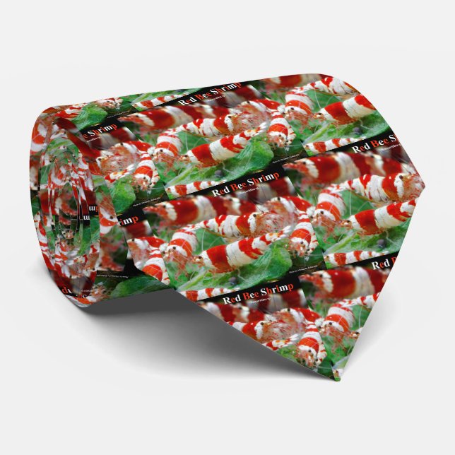 Red Bee Shrimp Krawatte (Gerollt)