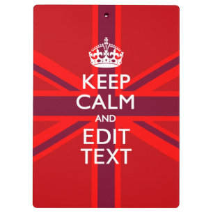 Red Behalt Calm Haben Sie Ihren Text auf der Flagg Klemmbrett