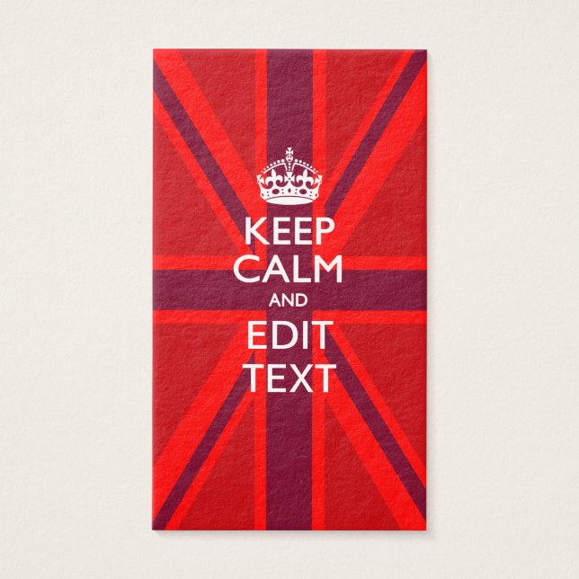 Red Behalt Calm und Ihr Text auf der Flagge der Un (Vorderseite)