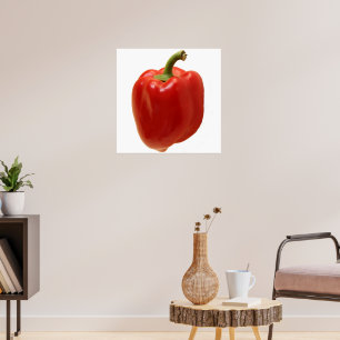 Red Bell Pepper Frisch vom Markt Poster