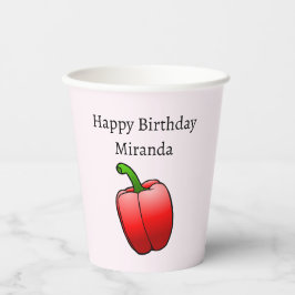 Red Bell Pepper Pappbecher