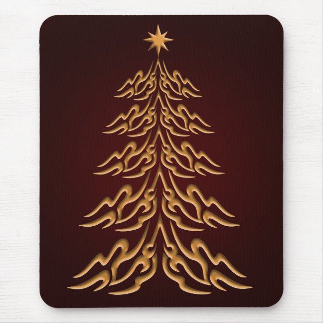 Red Bell Weihnachtsbaum Mouse Pad Mousepad (Vorne)