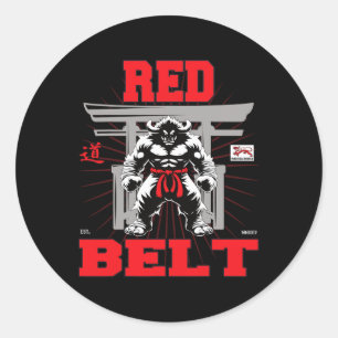 Red Belt Championship in Sight! Runder Aufkleber