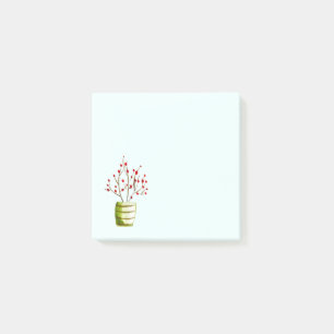 Red Berries Aquarellen Weihnachten Post-it Klebezettel