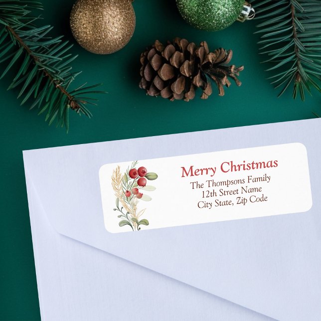 Red Berries Greenery Elegante Weihnachten (Von Creator hochgeladen)