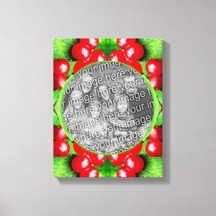 Red Berries Nature Frame erstellen Sie Ihr eigenes Leinwanddruck