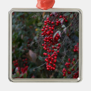Red Berries Ornament Aus Metall