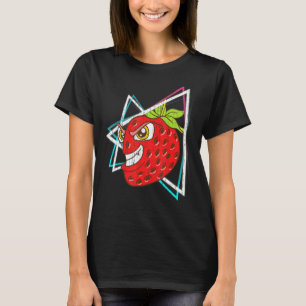 Red Berry 90s Vaporwave Fruit Summer Food Strawber T-Shirt