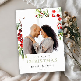 Red Berry Fir Winter Weihnachten Foto