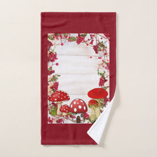 Red Berry Garden Toadstool Kid Handtuch
