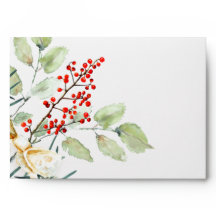 Red Berry Gold Ribbon Weihnachtsfeiertag