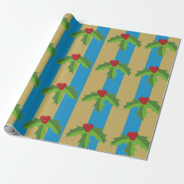 Red Berry Holly Geschenkpapier