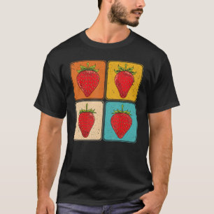 Red Berry Summer Frucht Berry Food Pop Erdbeere T-Shirt