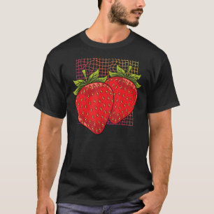 Red Berry Synthwave Summer Frucht Food Erdbeere T-Shirt