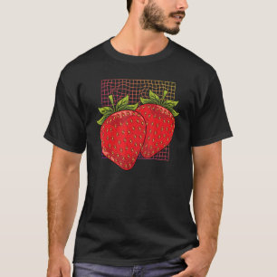 Red Berry Synthwave Summer Frucht Food Erdbeere T-Shirt