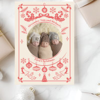 Red Berry Triplets Baby First Christmas