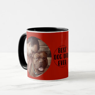 Red Best Dog Vater je Custom Foto Kaffee Tasse