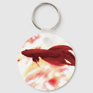 Red Betta Fish Schlüsselanhänger