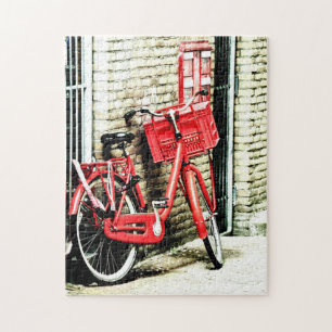 Red Bicycle & Amsterdam, Niederlande /Design Puzzle