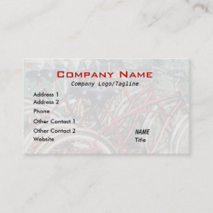 Red Bicycles Business Card Visitenkarte