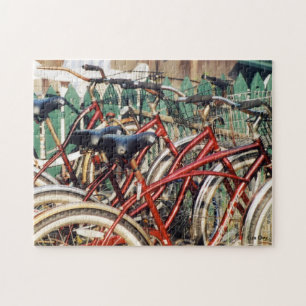 "Red Bicycles" Jigsaw Puzzle