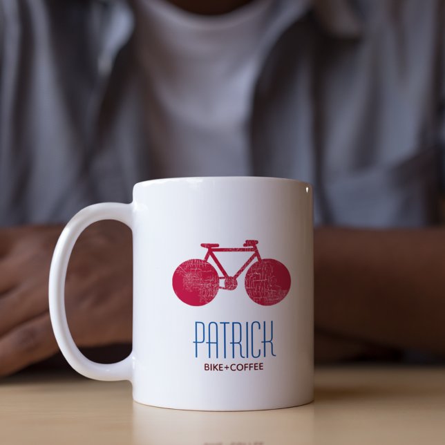 Red Bicycles personalisieren Mug mit seinem Namen Tasse (Von Creator hochgeladen)
