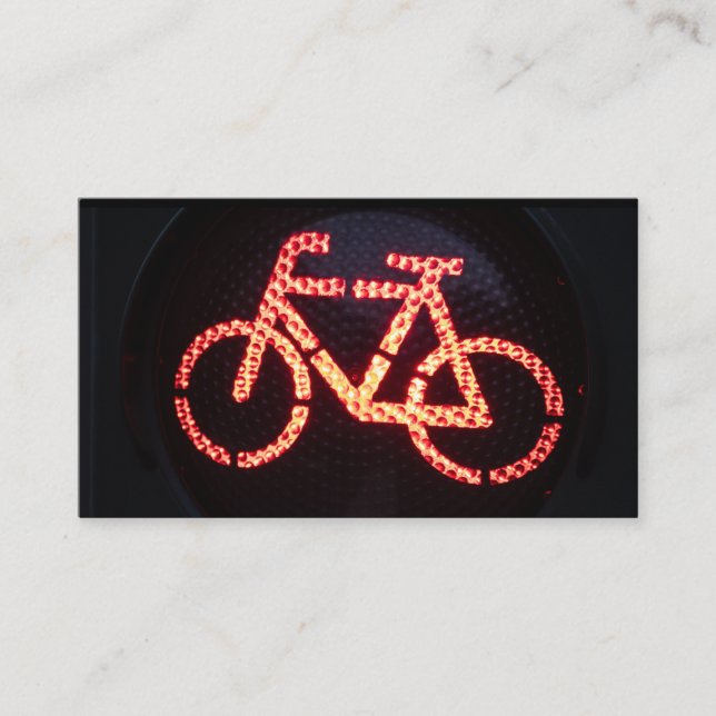 Red Bike for Bicycle Repair Shops Fahrradreparatur Visitenkarte (Vorderseite)