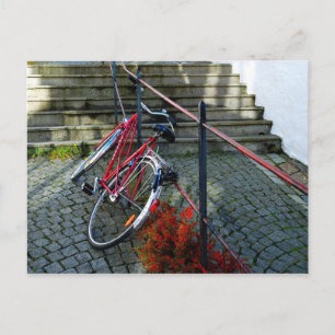Red Bike Postcard Postkarte
