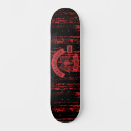 Red Biker Patch Skateboard