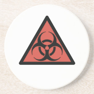 Red Biogefährdung Getränkeuntersetzer