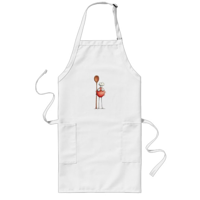 Red Bird Apron Lange Schürze (Vorne)