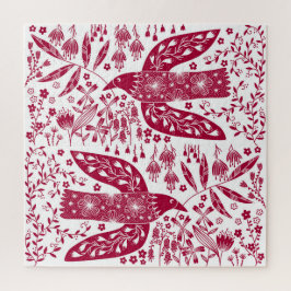 Red Bird Art Puzzle
