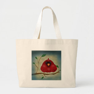 Red Bird Kardinal Jumbo Stoffbeutel