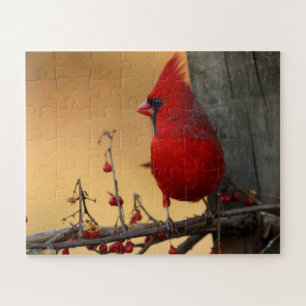 Red Bird Kardinal Large Pieces Gift Oma Puzzle