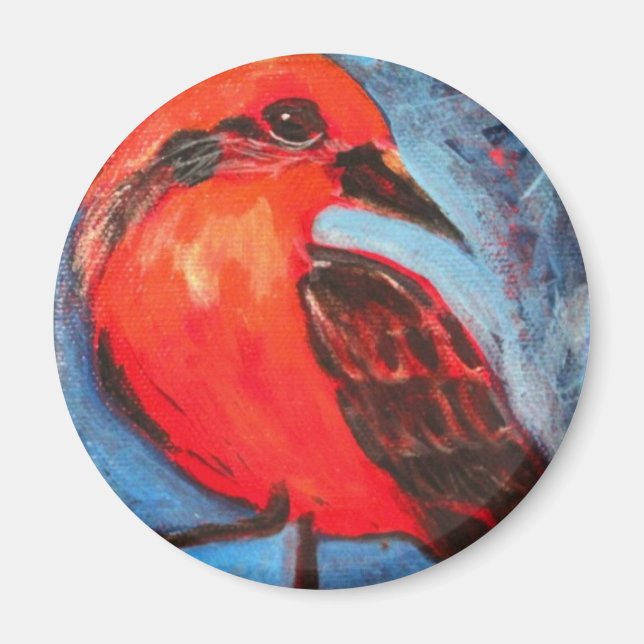 Red Bird Magnet (Vorne)